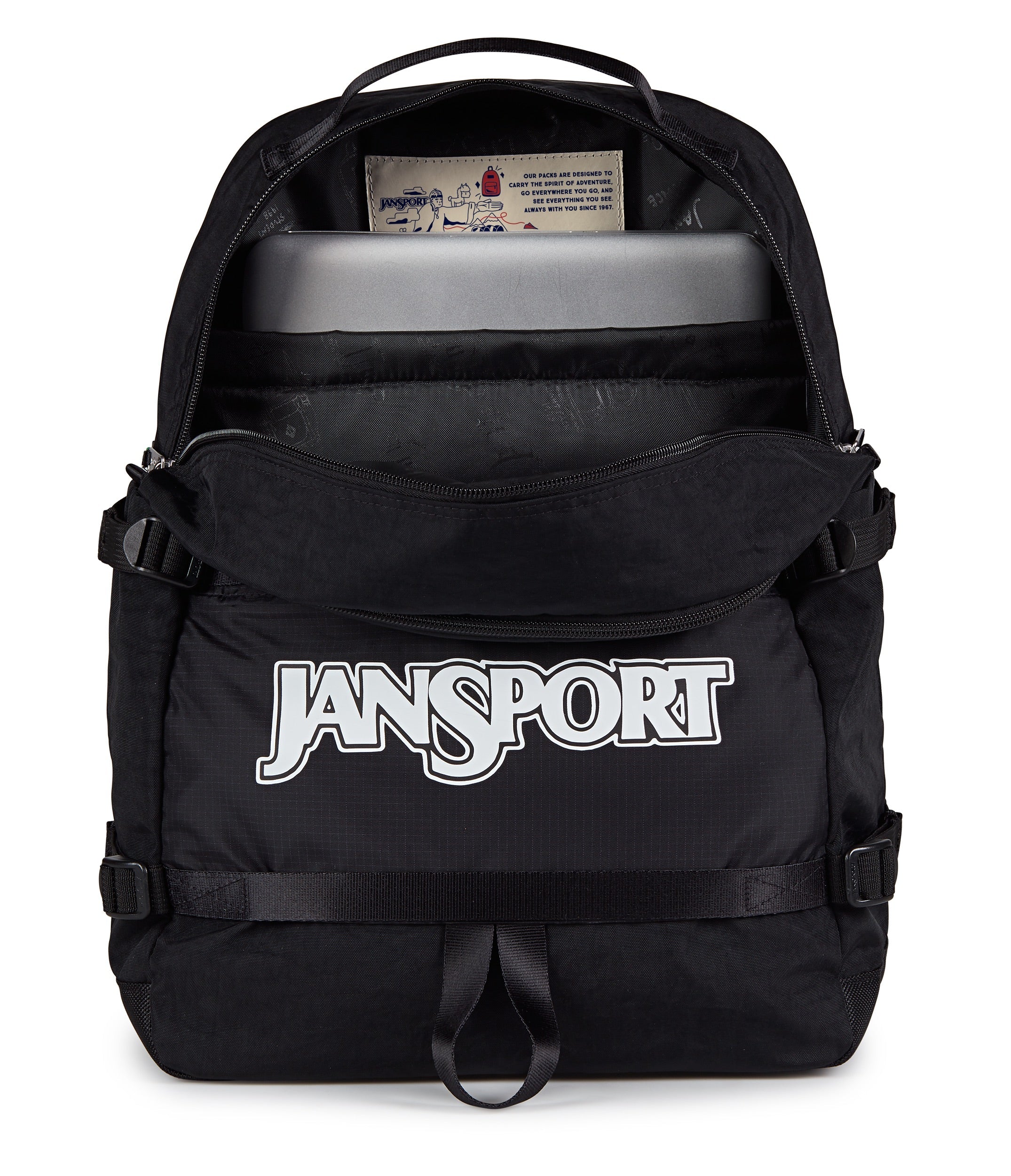 jansport-small-seattle-pack-rucksack-schwarz-retro image 4