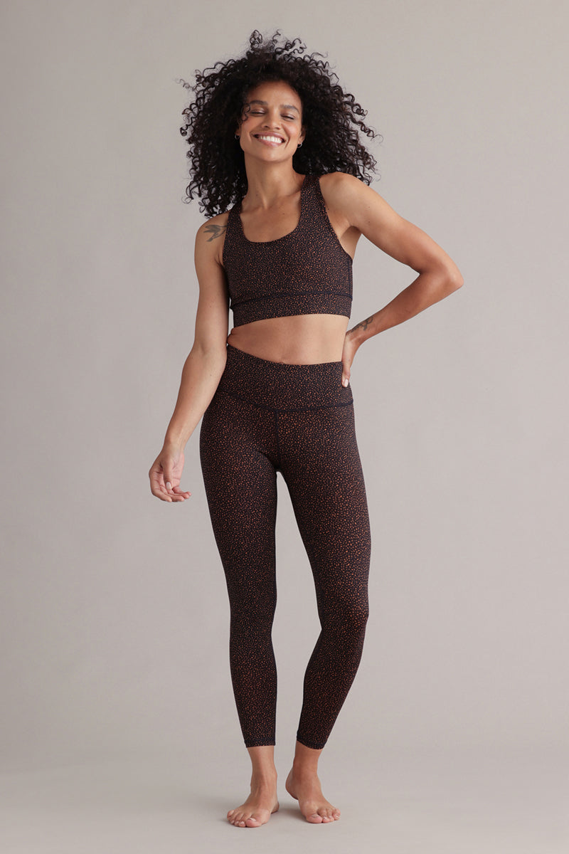 hey-honey-classic-cropped-leggings-minimal-pumpkin-high-waist image 2