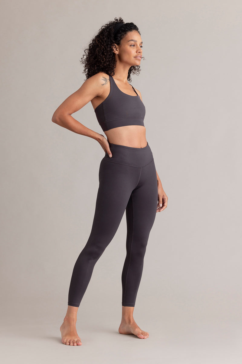 hey-honey-classic-cropped-leggings-grey-high-waist image 8