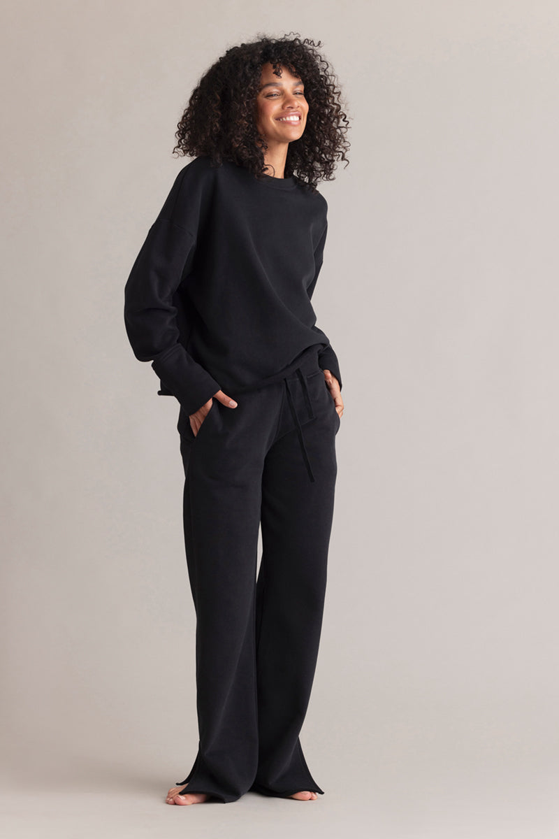 hey-honey-classic-cozy-sweatshirt-schwarz-baumwolle image 3