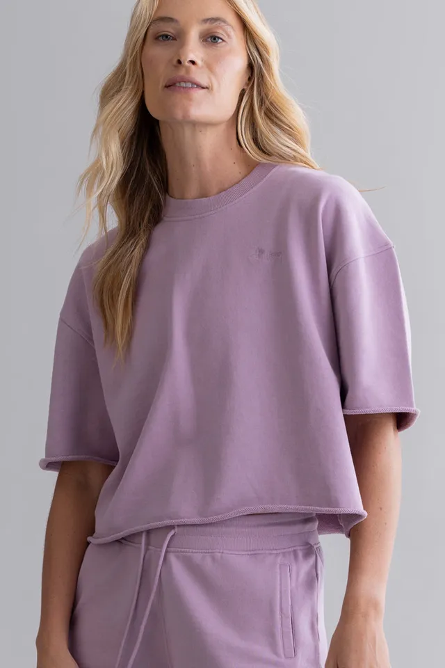 hey-honey-classic-short-sleeve-sweat-mauve-baumwolle-s image 1