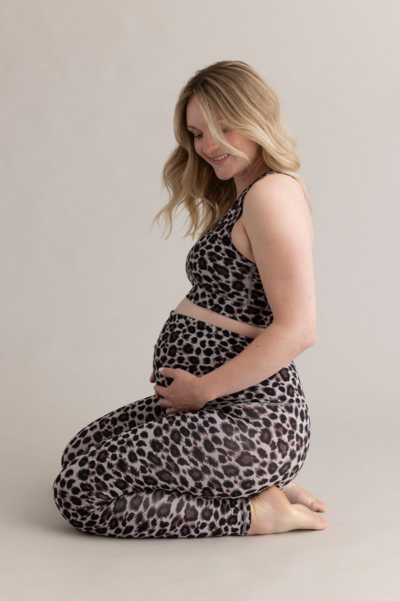 hey-honey-classic-maternity-leggings-leo-shadow-umstandsleggings-high-waist image 3