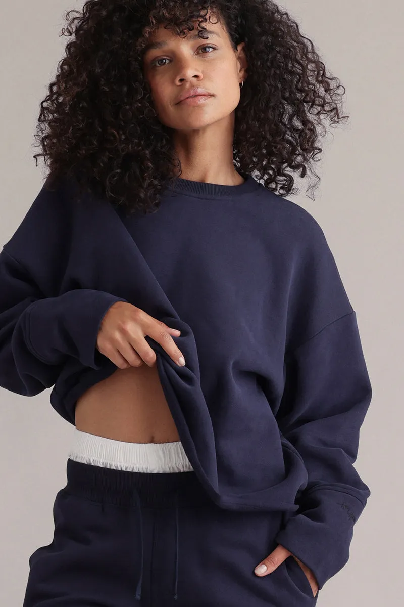 hey-honey-classic-cozy-sweat-baritone-blue-pullover image 1