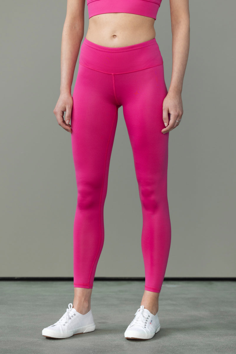 hey-honey-classic-leggings-fuchsia-yogahose-high-waist image 3