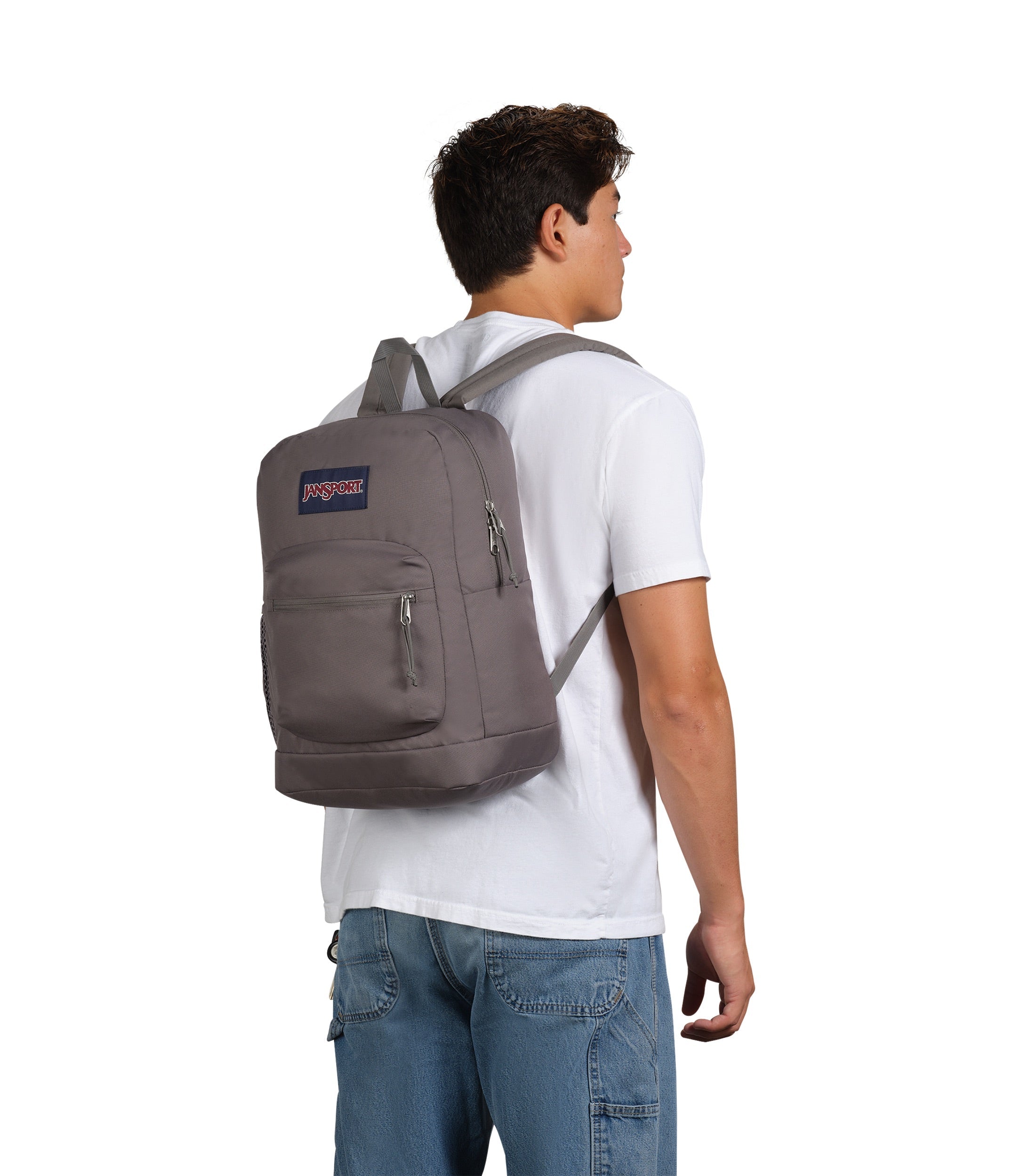 jansport-cross-town-plus-rucksack-graphite-grey-mit-laptopfach image 8