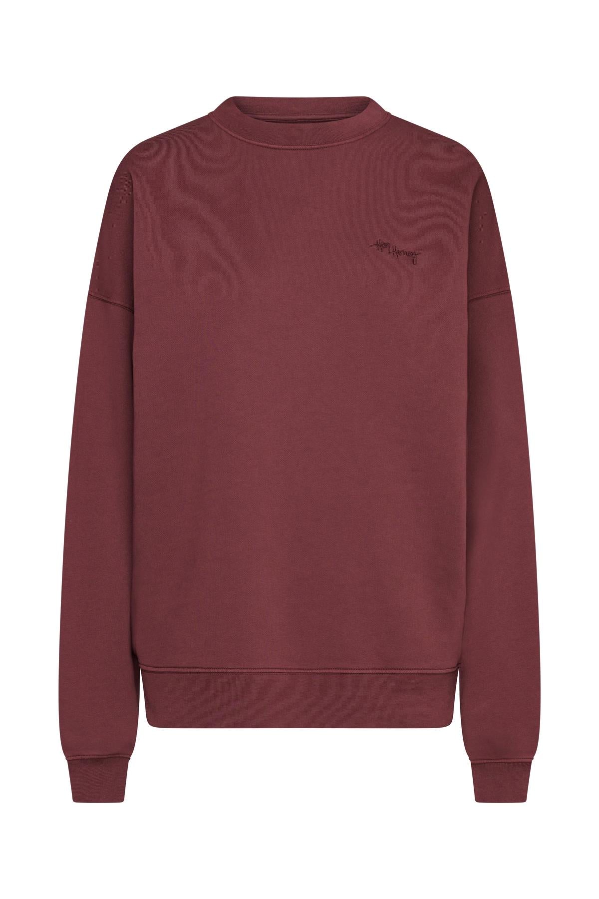 hey-honey-classic-sweater-wine-pullover-baumwolle-weinrot image 6