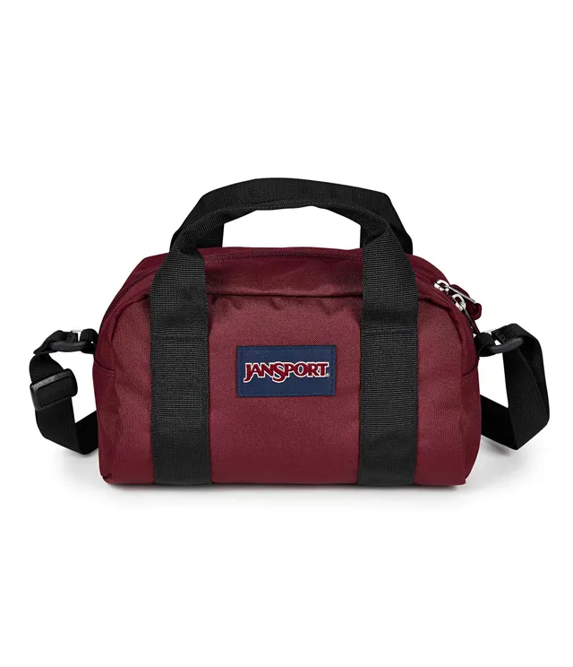 jansport-weekender-mini-duffle-reisetasche-cherry-lacquer-mit-schultergurt image 1