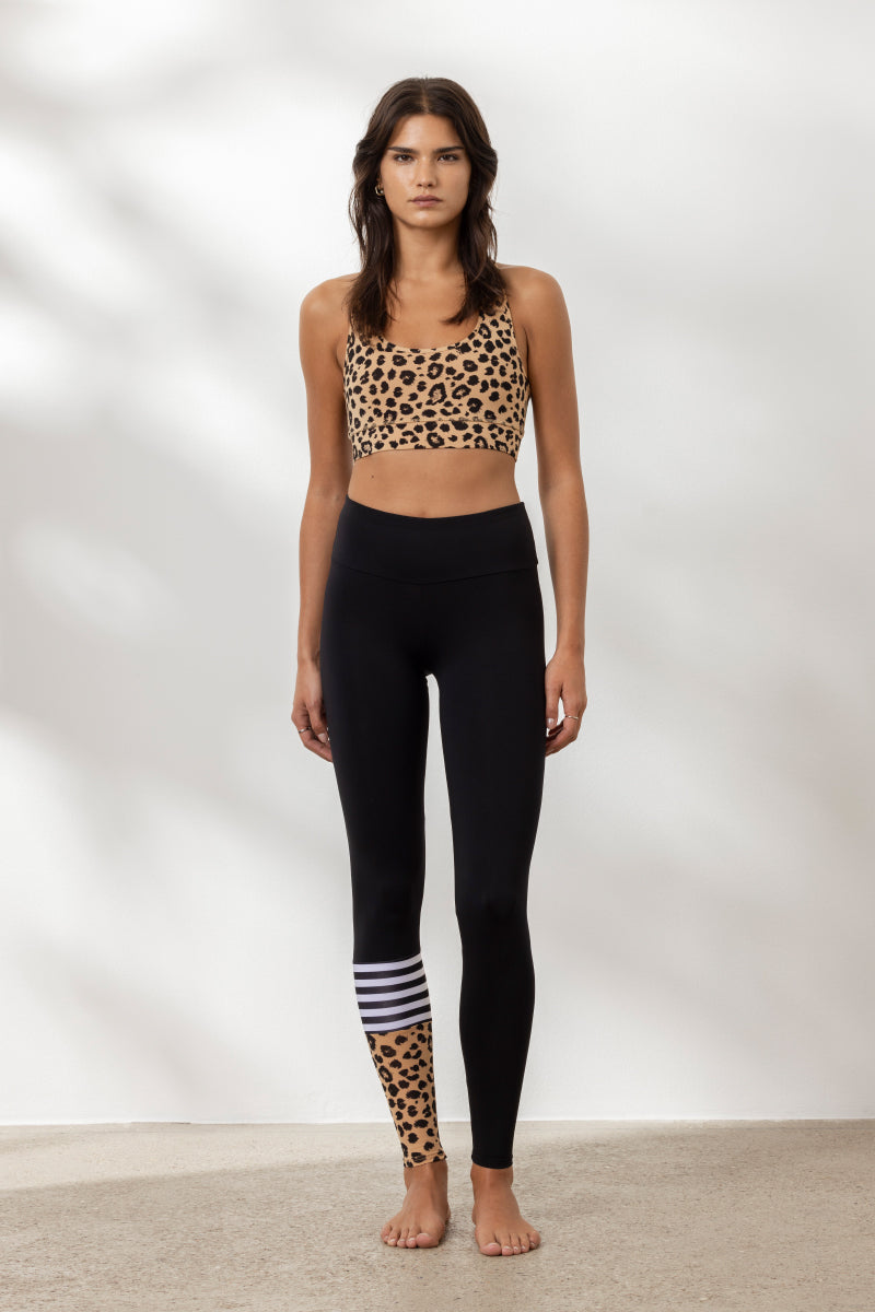 hey-honey-classic-surf-style-leggings-leo-biscuit-high-waist image 1