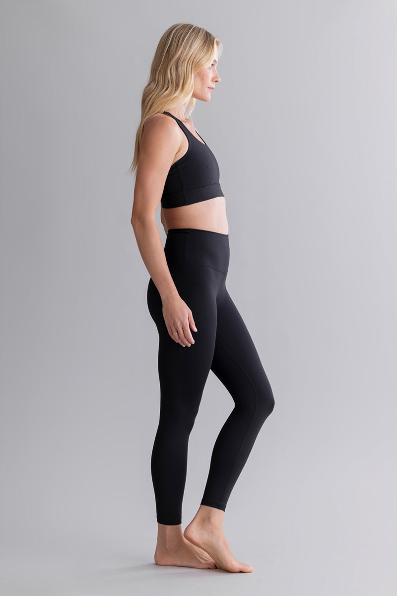 hey-honey-cotton-touch-leggings-cropped-baumwolloptik-black image 5