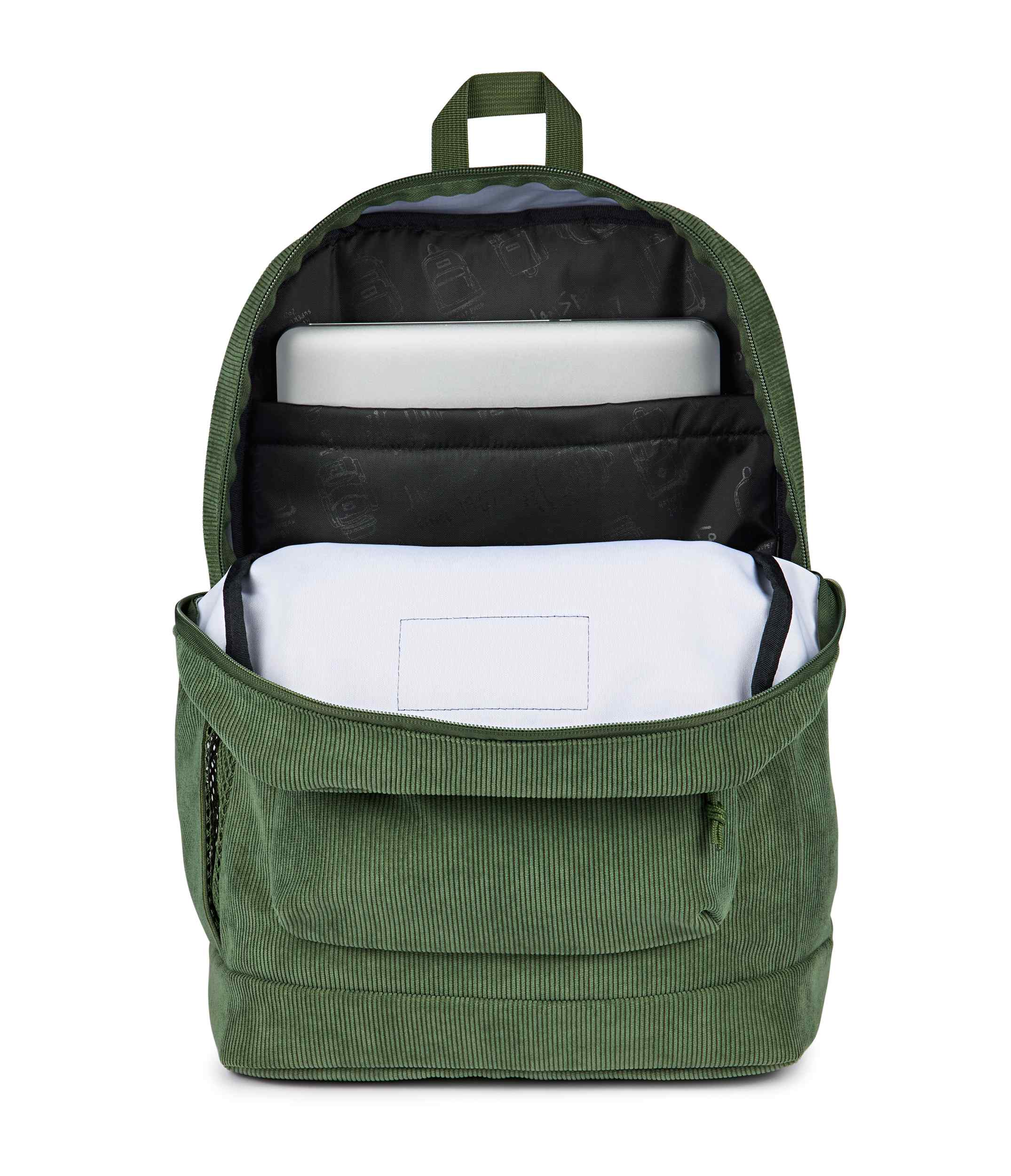 jansport-cross-town-plus-remix-rucksack-cargo-green-corduroy-laptopfach image 7