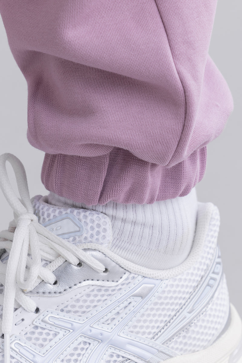 hey-honey-classic-cuff-sweat-pants-mauve-jogginghose image 7