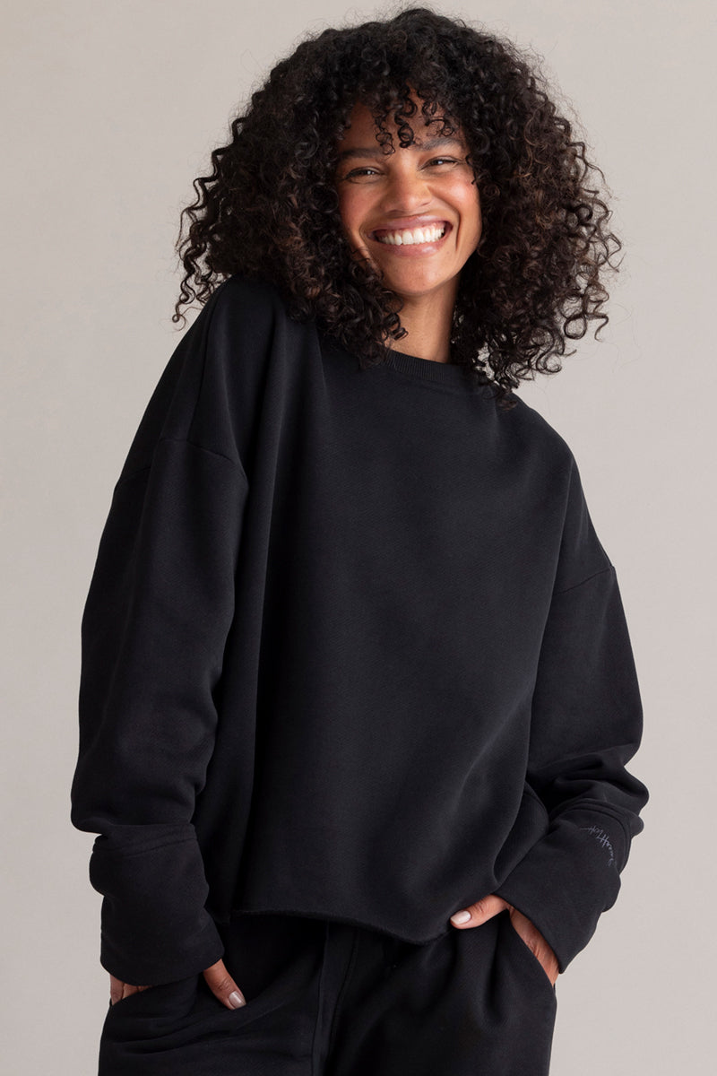 hey-honey-classic-cozy-sweat-set-schwarz-jogginganzug-2-teilig image 1