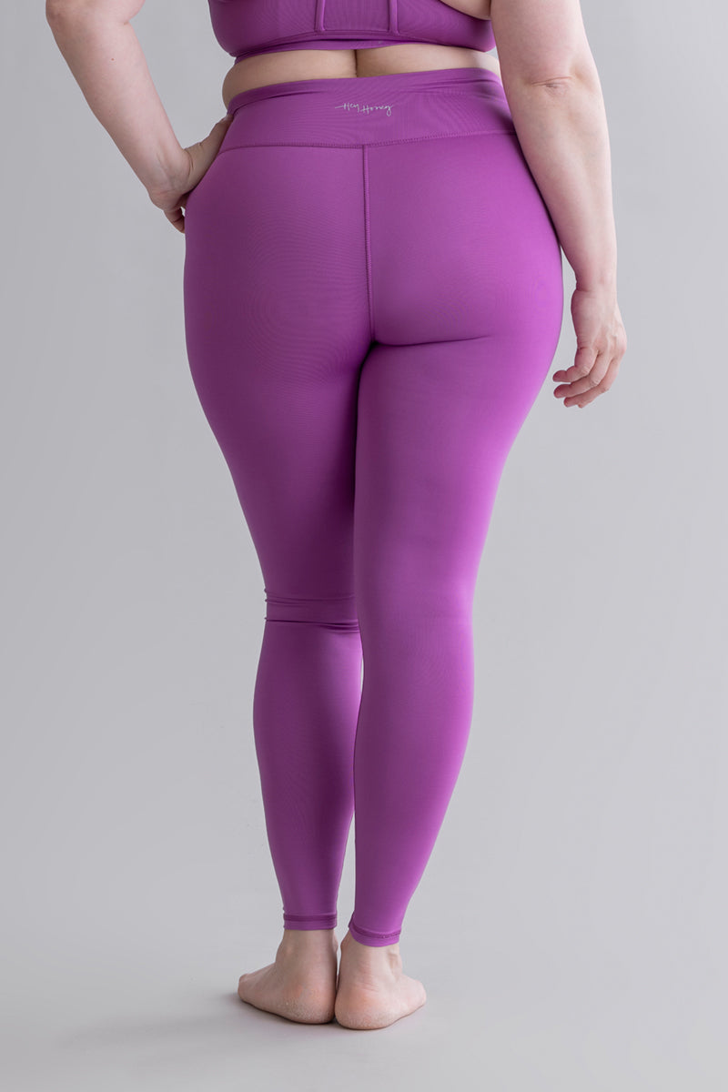 hey-honey-classic-leggings-sportleggings-striking-purple image 7