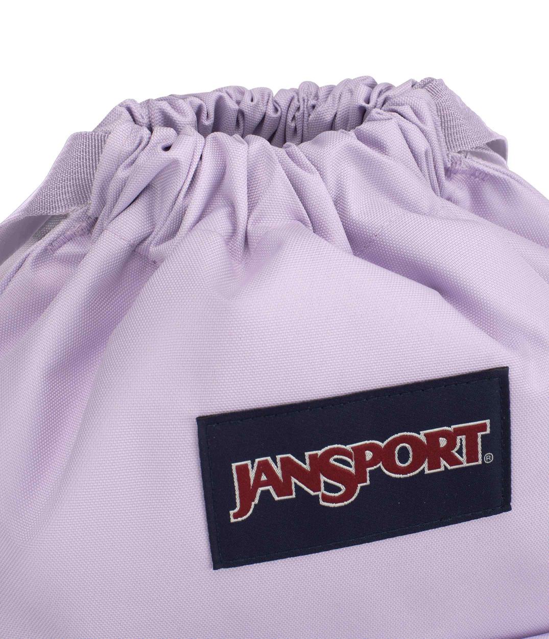 jansport-drawsack-rucksack-pastel-lilac-kordelzug image 2