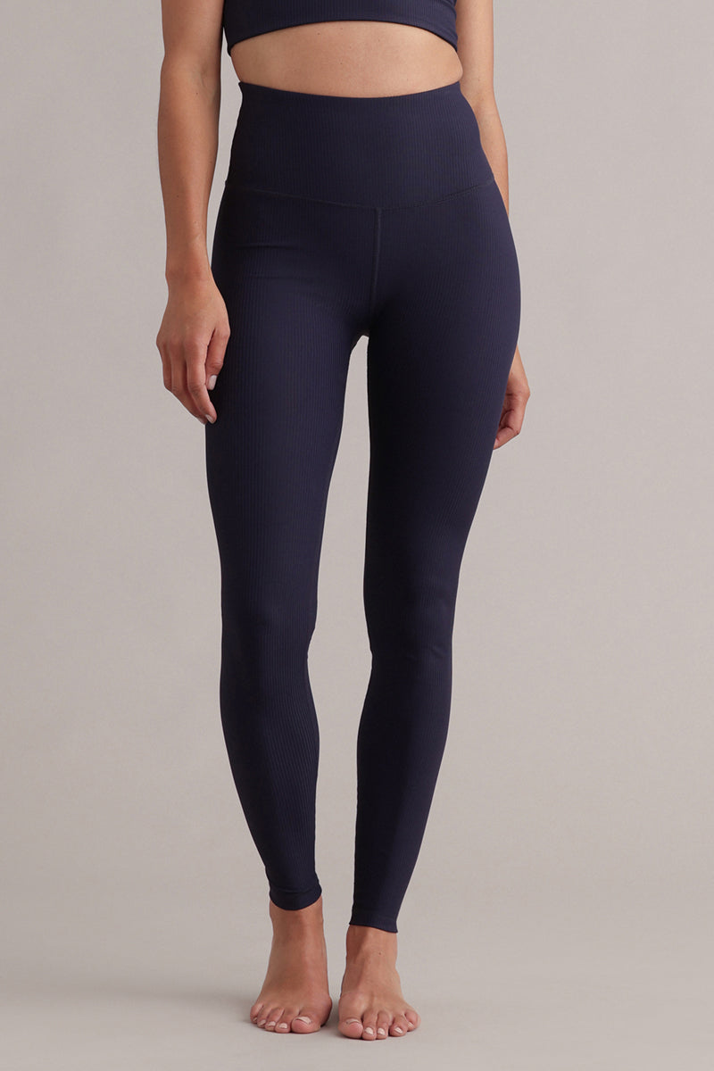 hey-honey-ribbed-leggings-baritone-blue-high-waist-s image 7