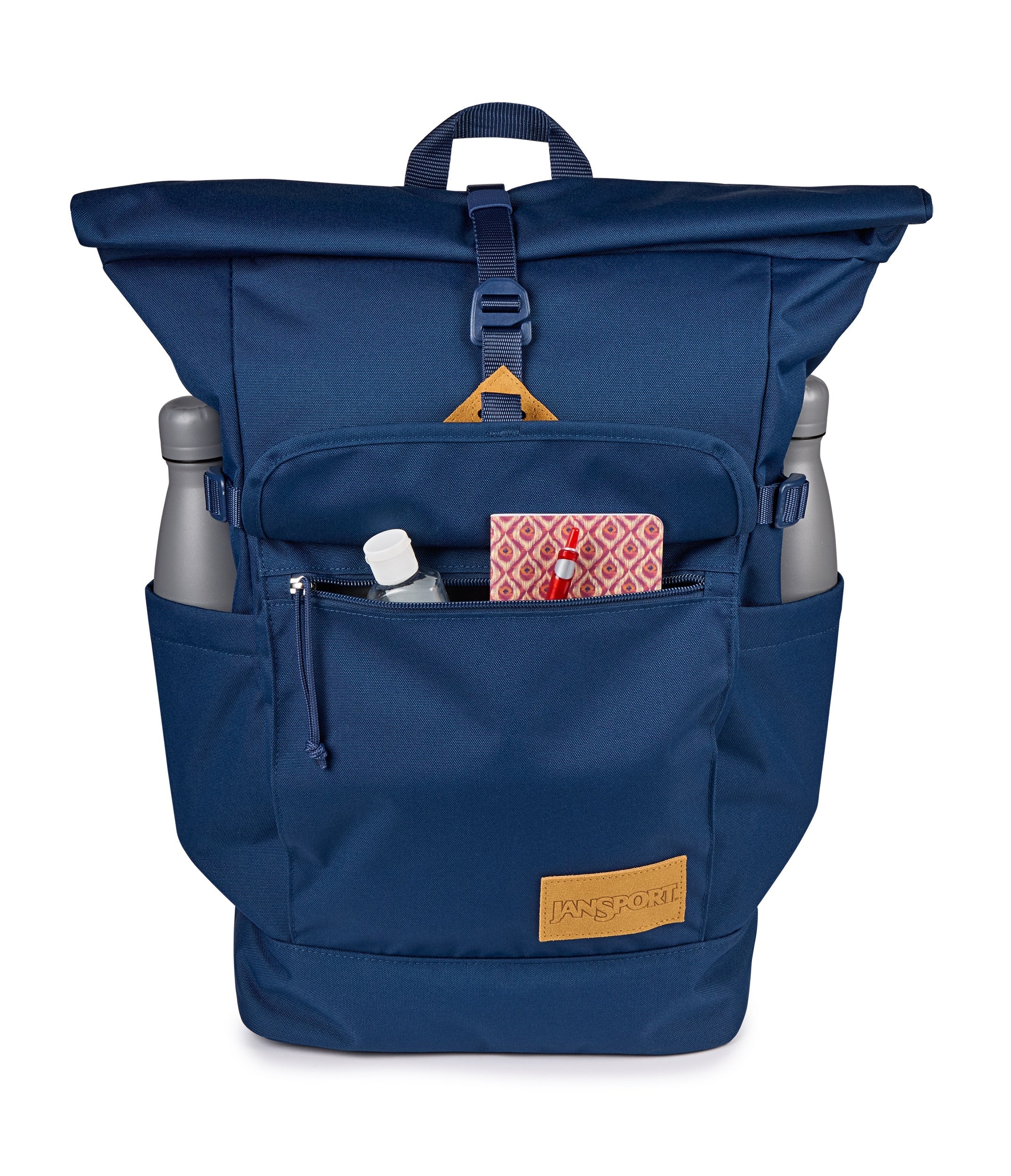 jansport-hatchet-rolltop-rucksack-navy-mit-laptopfach image 2