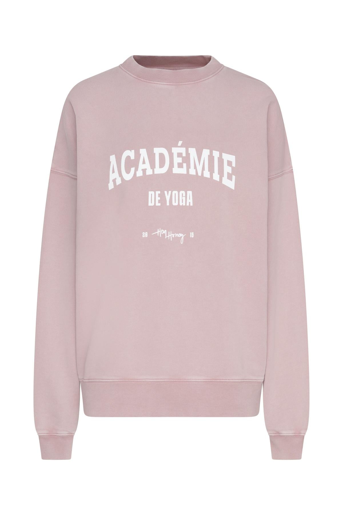 hey-honey-classic-sweater-academie-rose-pullover-rosa-baumwolle image 4