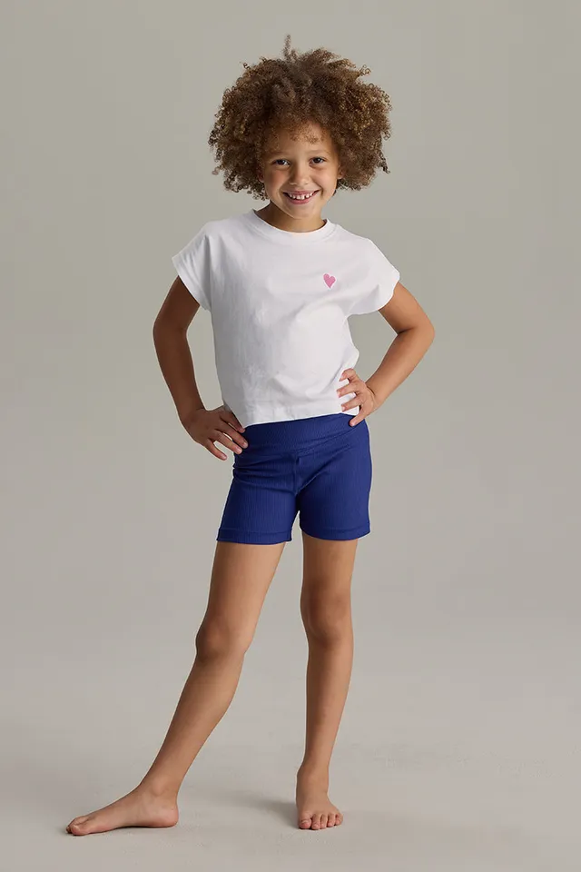 hey-honey-ribbed-kids-biker-blue-depth-kinder-shorts-tasche image 1