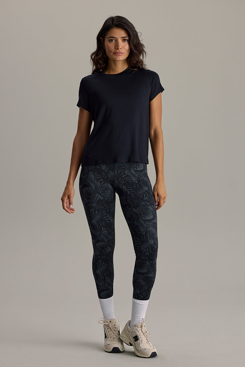 hey-honey-classic-active-wrap-tee-t-shirt-black-viskose image 3
