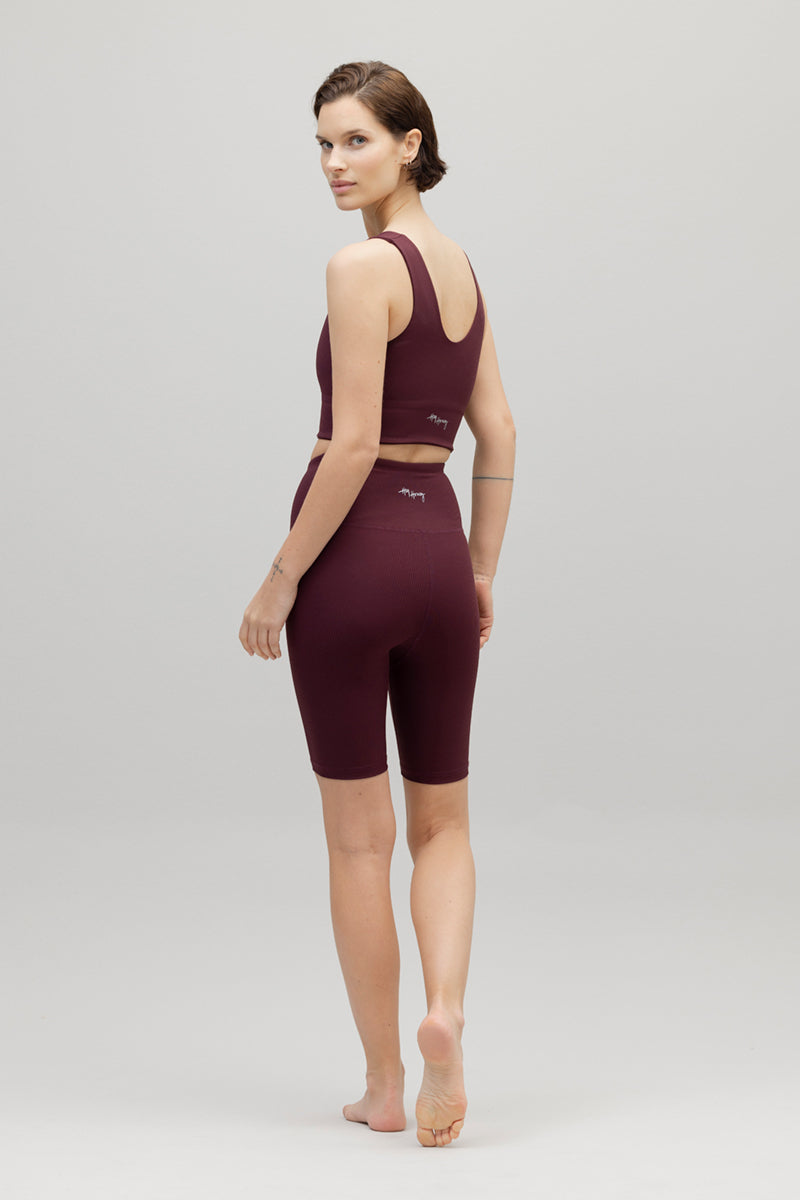 hey-honey-ribbed-biker-ribbed-wine-bikershorts-s-uni image 5