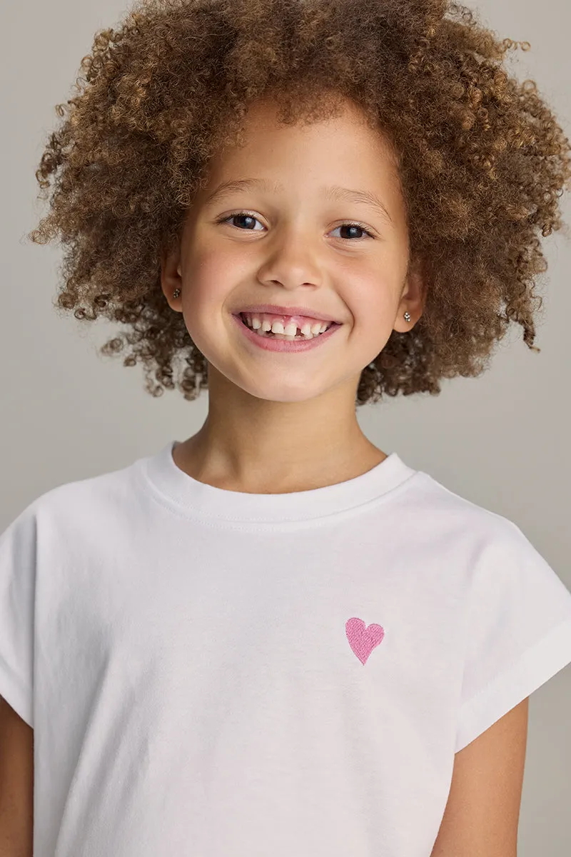 hey-honey-classic-kids-cropped-t-shirt-wei-baumwolle-print image 1