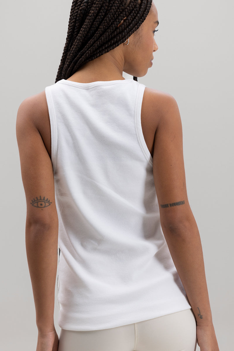 hey-honey-classic-rib-tank-top-wei-baumwolle-damen image 2