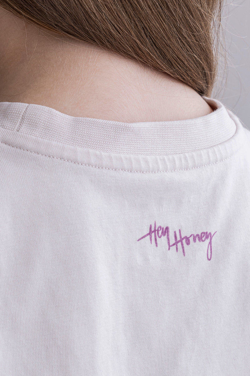 hey-honey-classic-kids-t-shirt-peace-off-white-baumwolle image 6
