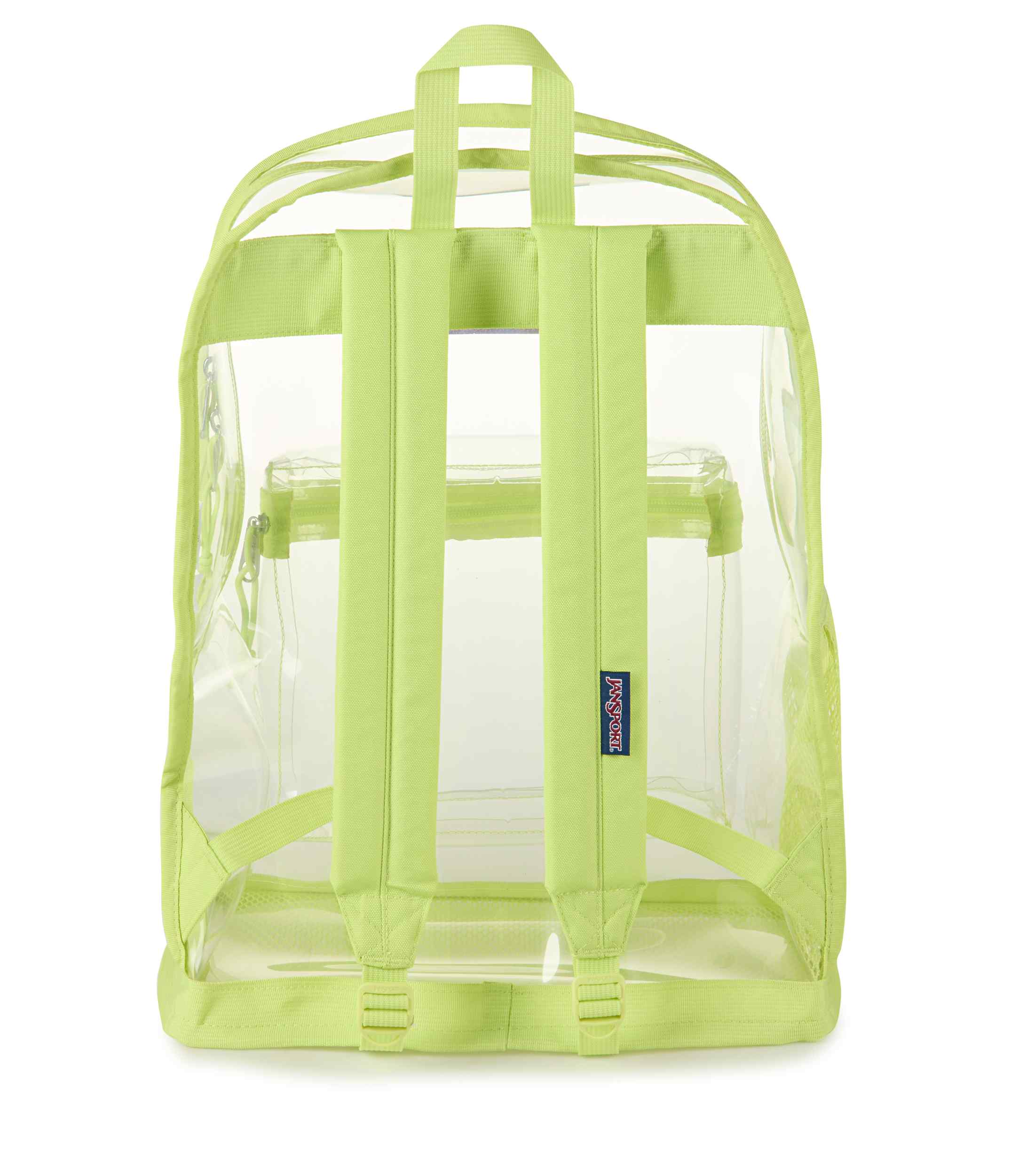 jansport-clear-pack-rucksack-lime-citron-transparent image 3