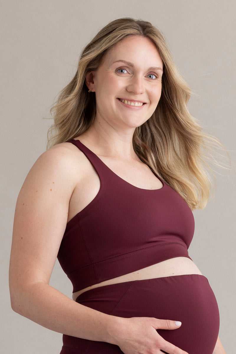 hey-honey-always-dressed-maternity-leggings-italian-plum-blickdicht image 3