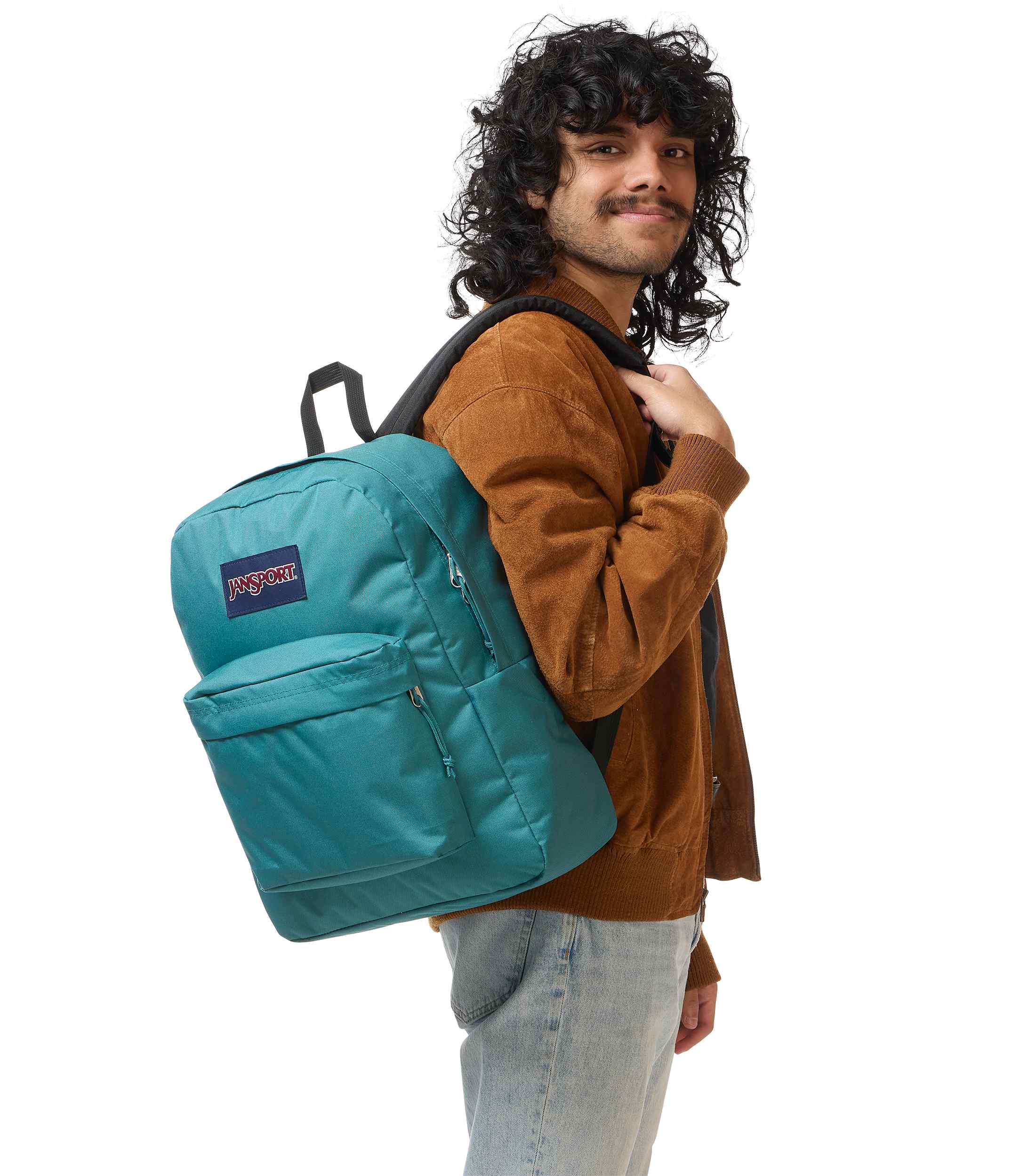 jansport-superbreak-plus-rucksack-emerald-pool-laptopfach-leicht image 8