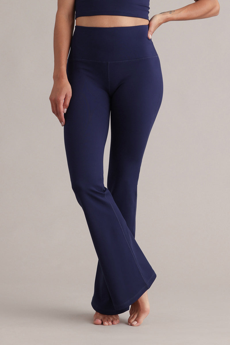 hey-honey-always-dressed-flared-leggings-baritone-blue image 8
