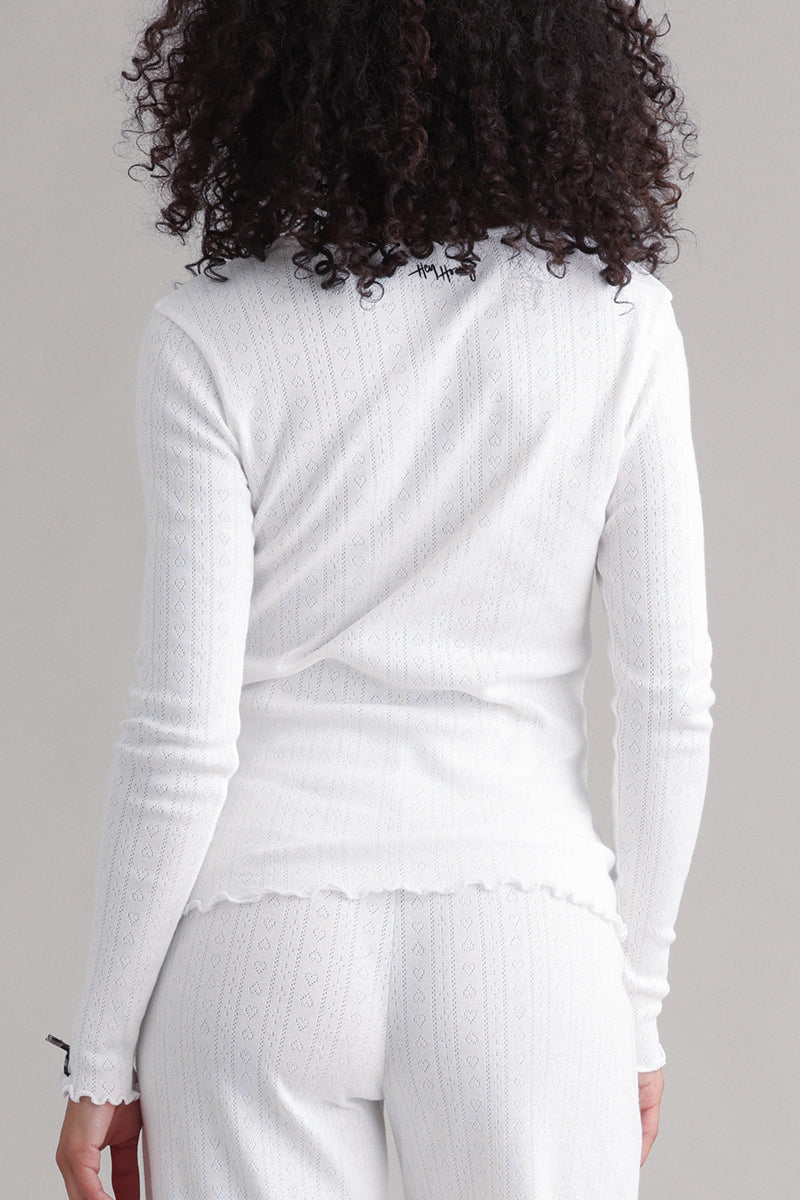hey-honey-classic-longsleeve-pointelle-shirt-wei-baumwolle image 4
