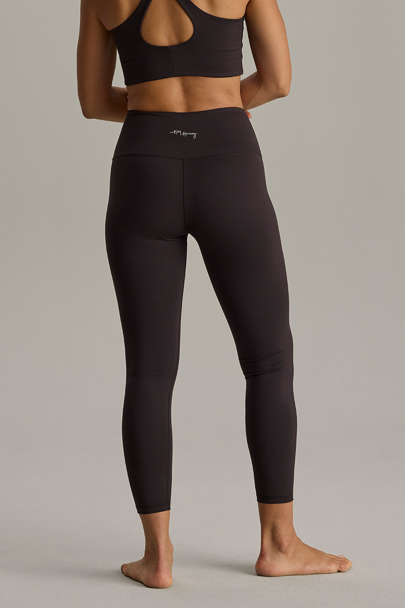 hey-honey-always-dressed-leggings-cropped-dark-brown-high-waist image 6