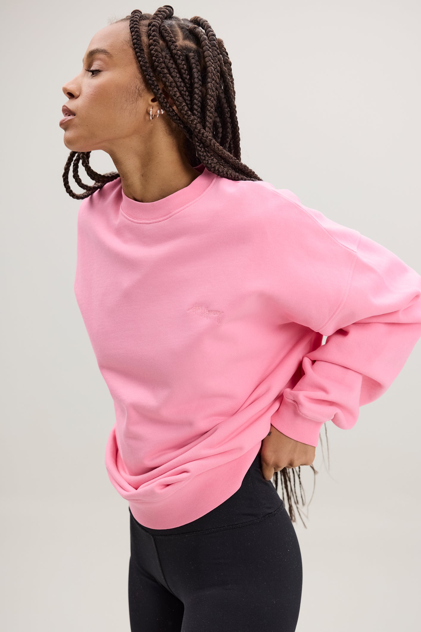 hey-honey-classic-sweater-rosewood-pullover-100-baumwolle image 1
