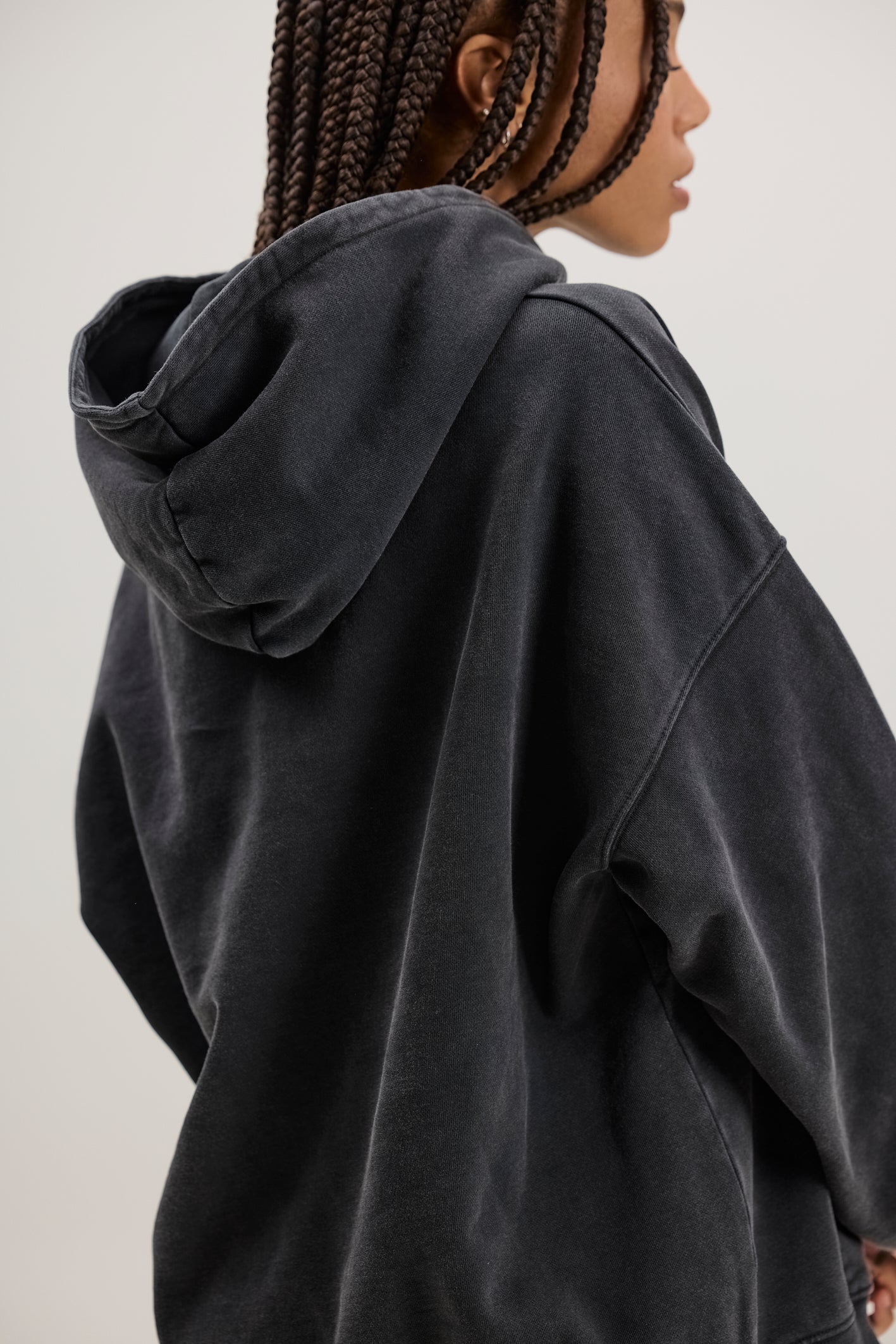 hey-honey-classic-hoodie-black-baumwolle-oversized image 2