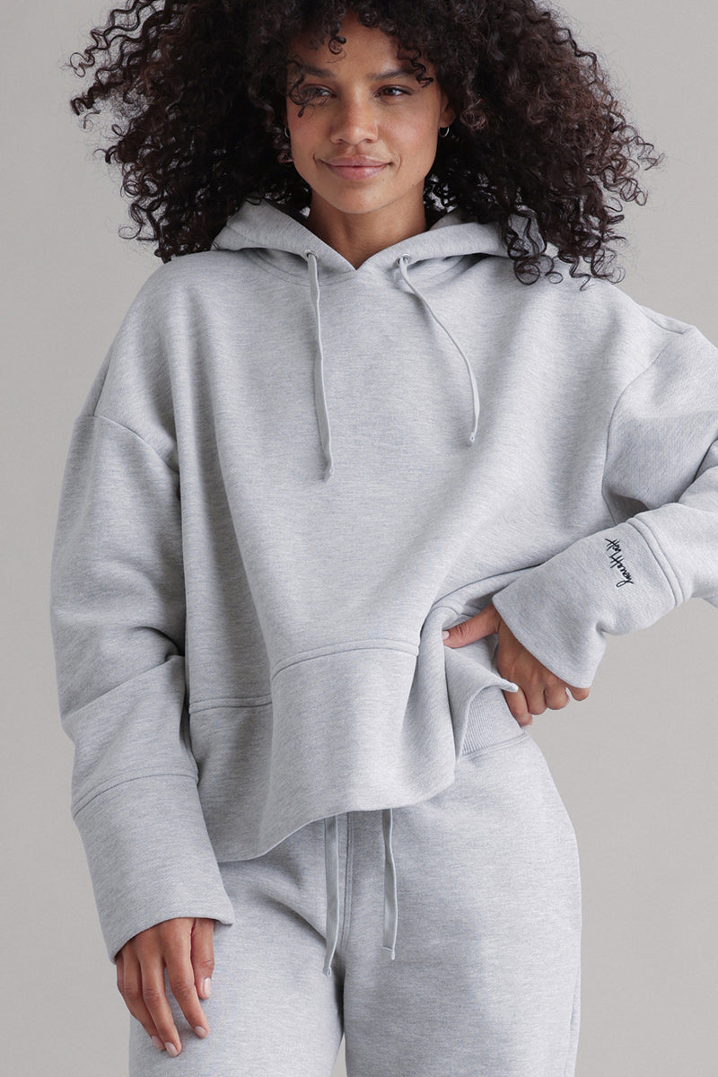 hey-honey-classic-cozy-hoodie-grey-melange-kapuzenpulli-baumwolle image 5