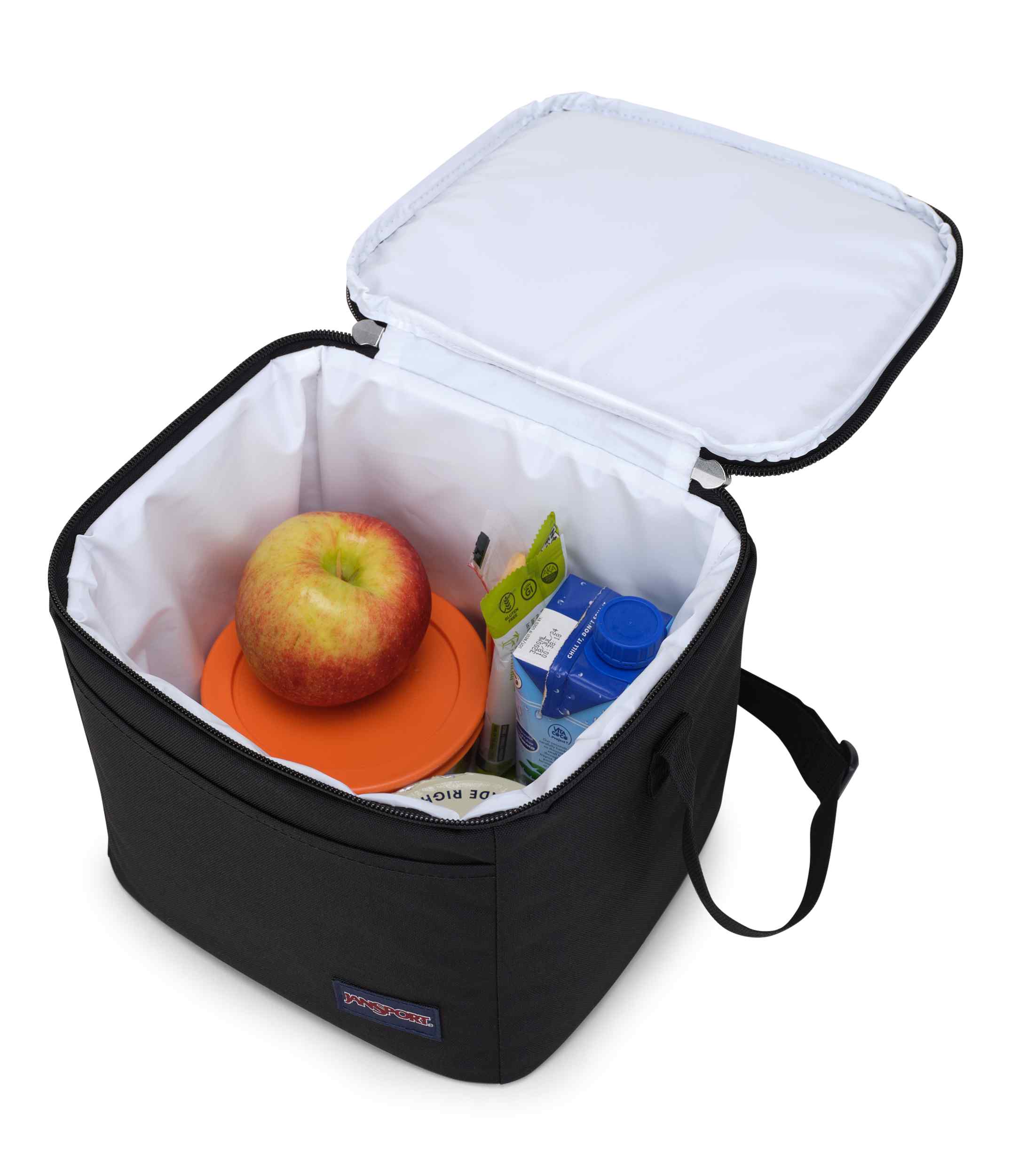 jansport-super-snack-lunchtasche-schwarz-isoliert image 5
