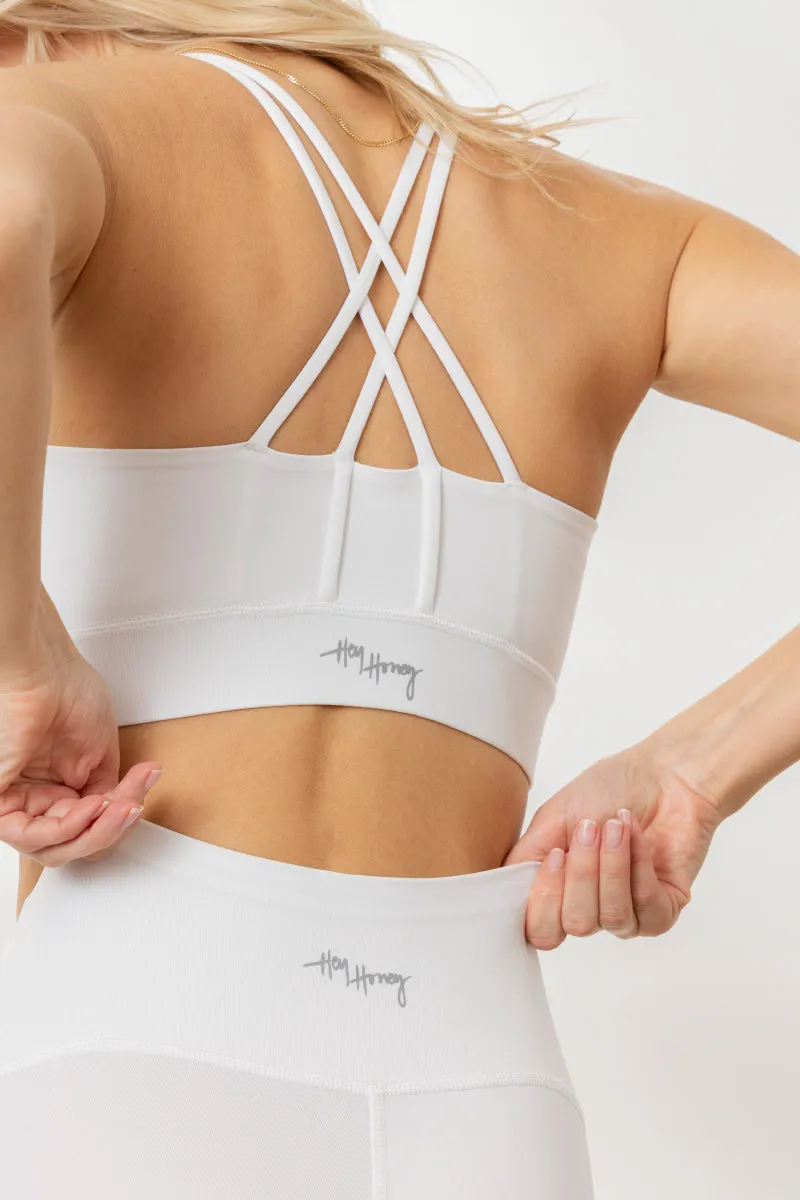hey-honey-classic-criss-cross-bra-white-sport-bh-wei image 1