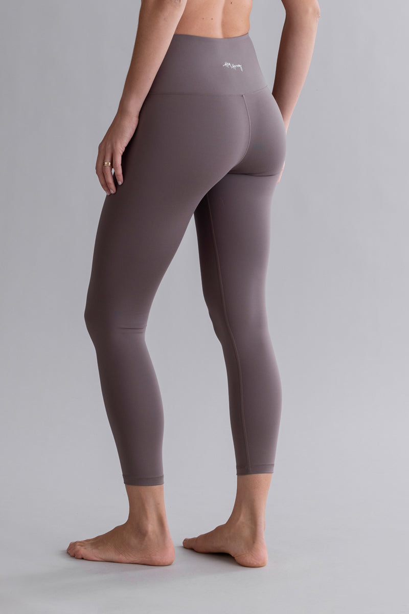 hey-honey-cotton-touch-leggings-cropped-taupe-high-waist image 1