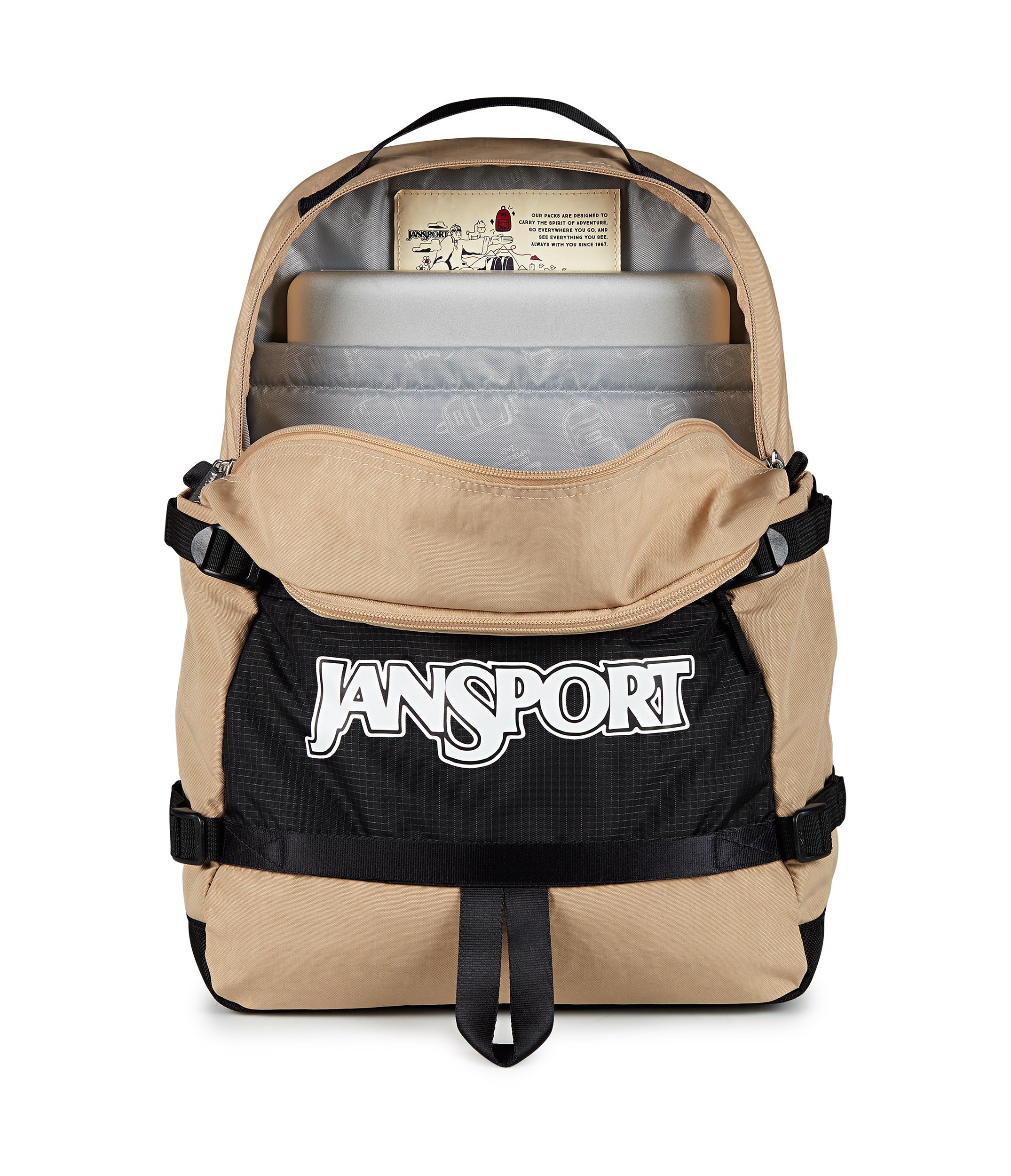 jansport-small-seattle-pack-rucksack-travertine-retro image 4