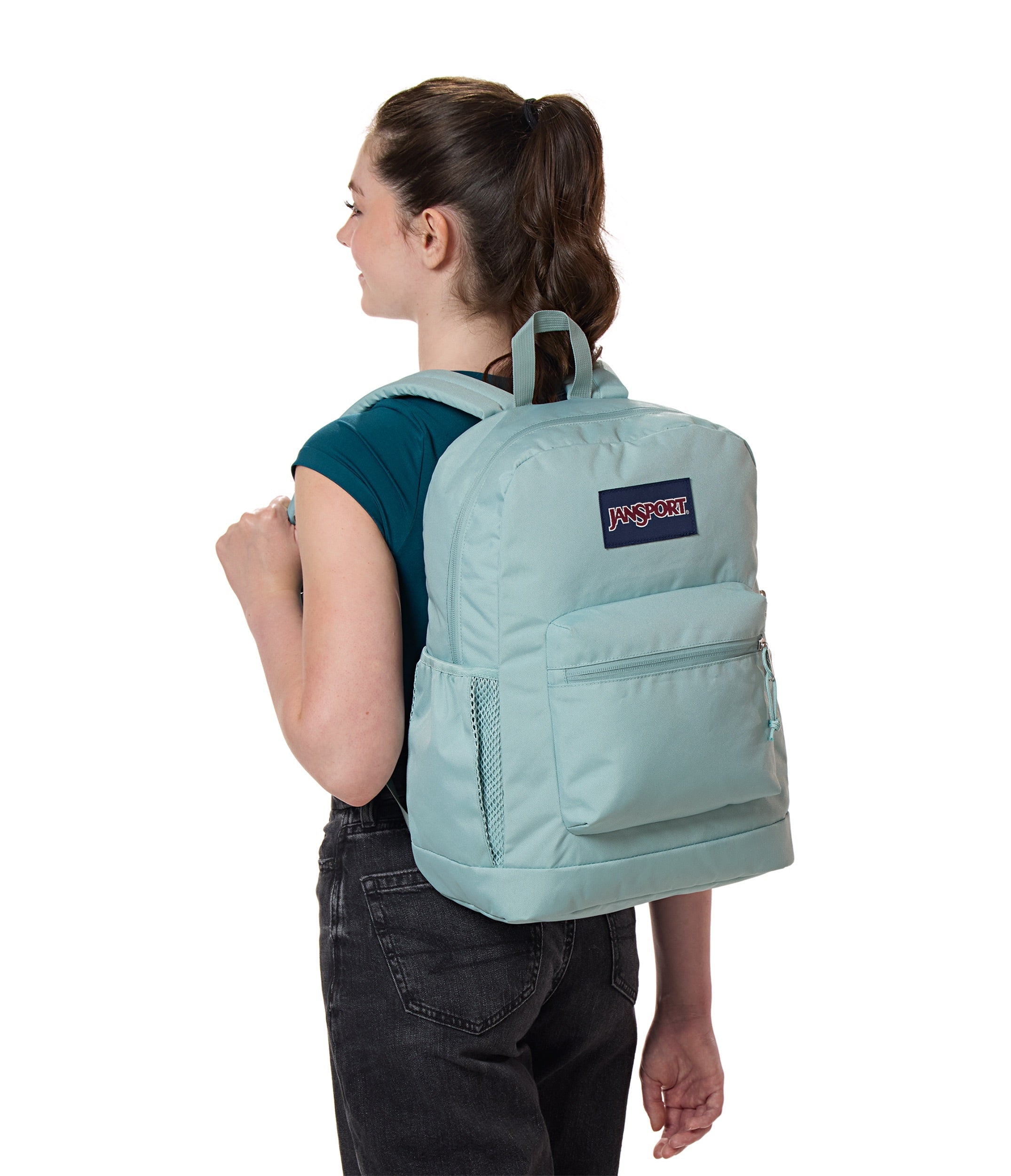 jansport-cross-town-plus-rucksack-faded-sage-mit-laptopfach image 7