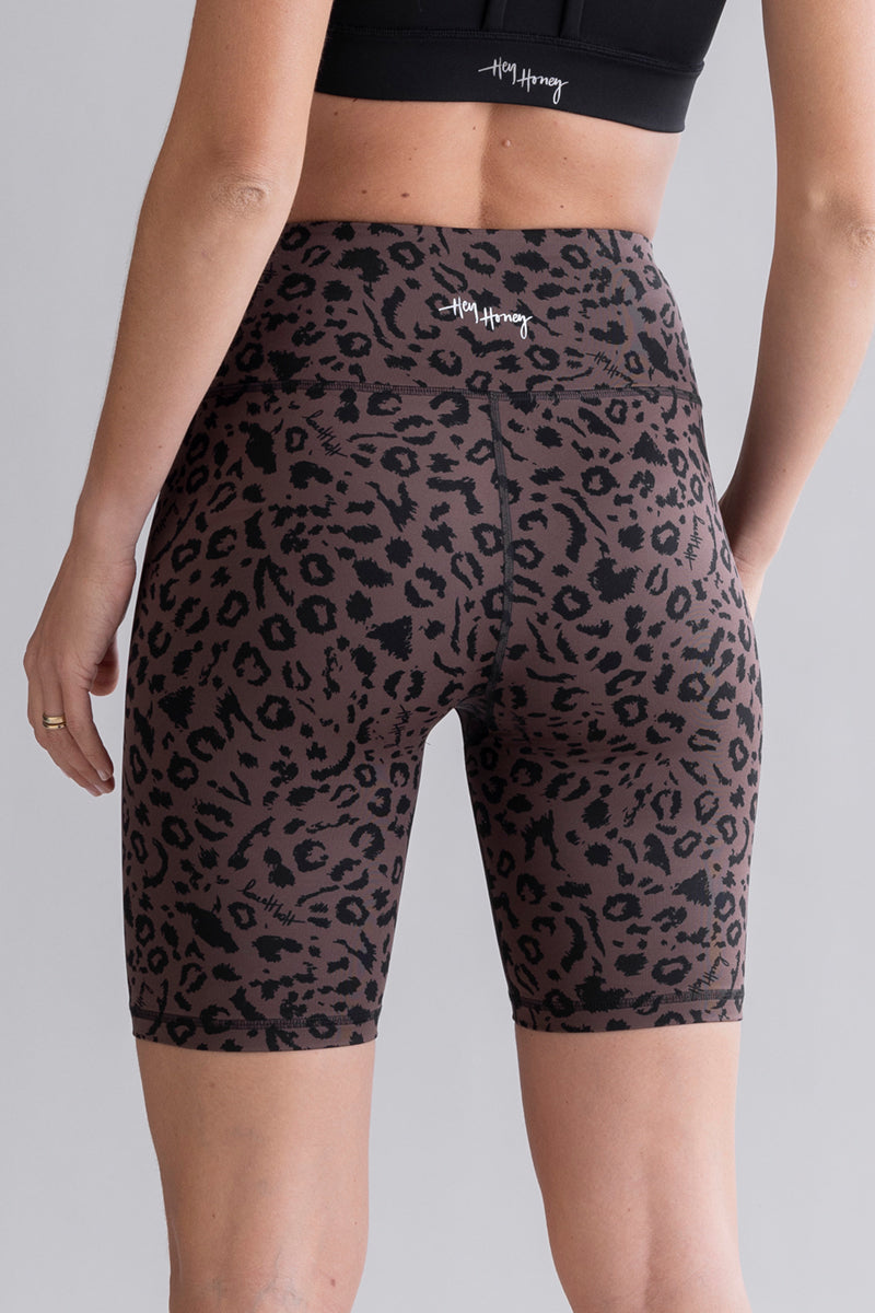 hey-honey-classic-biker-mono-leo-soft-brown-leo-shorts image 1