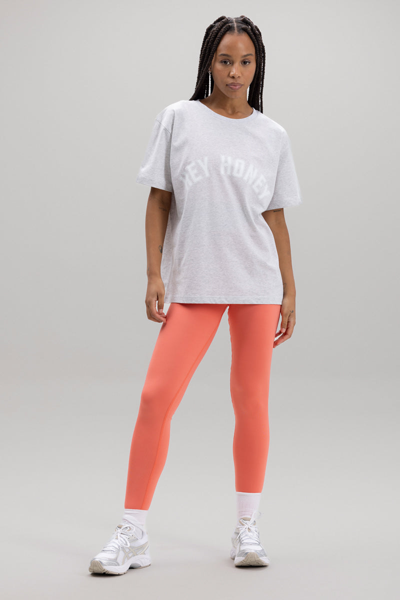 hey-honey-classic-leggings-peach-high-waist-uni image 2