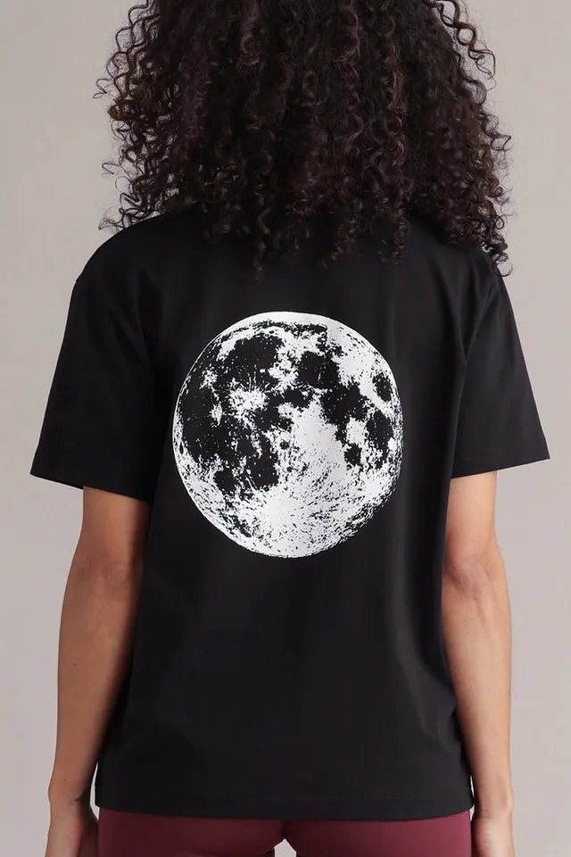 hey-honey-classic-moon-t-shirt-schwarz-aus-baumwolle image 1