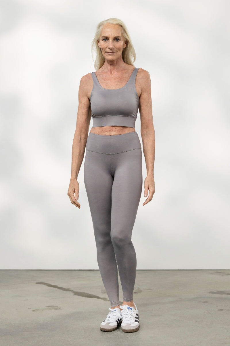 hey-honey-classic-leggings-stone-yoga-leggings-high-waist image 2