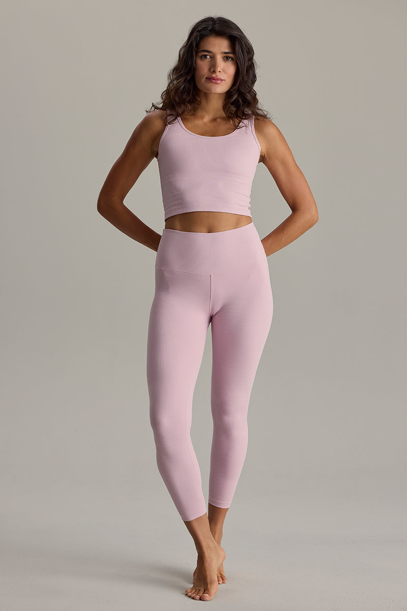 hey-honey-ribbed-dawn-pink-set-tank-top-leggings-gerippt image 1
