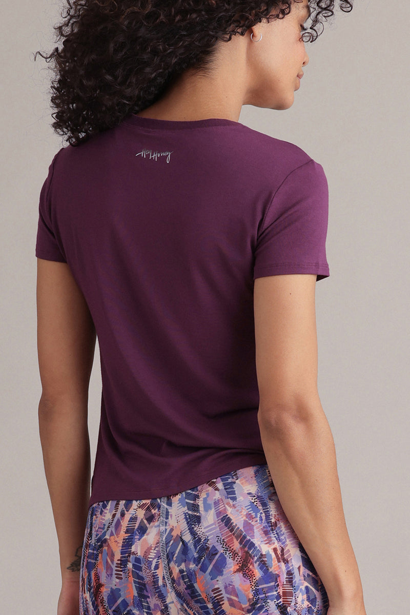 hey-honey-classic-active-t-shirt-italian-plum-aus-viskose image 2