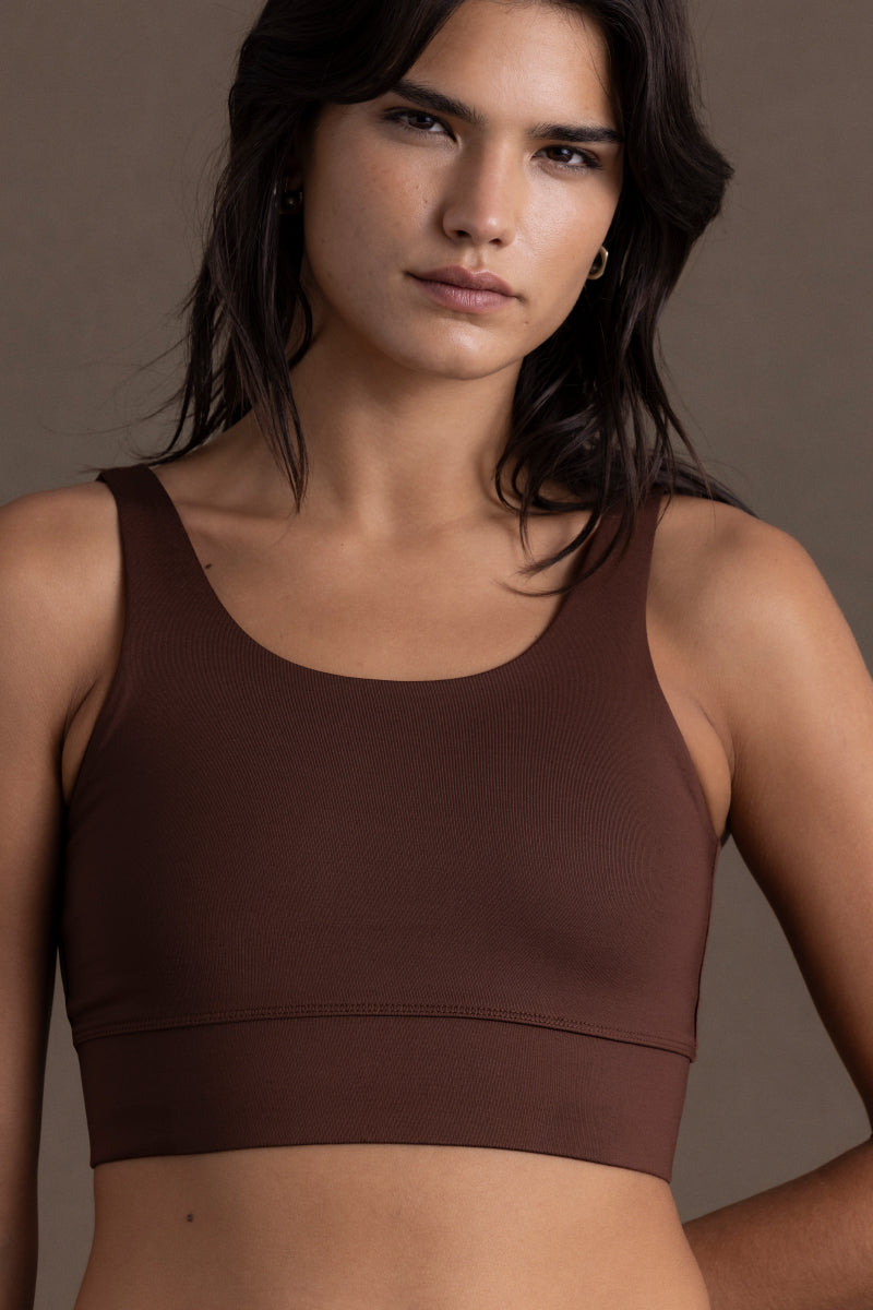 hey-honey-classic-bustier-chocolate-sport-bh-braun-kompression image 2
