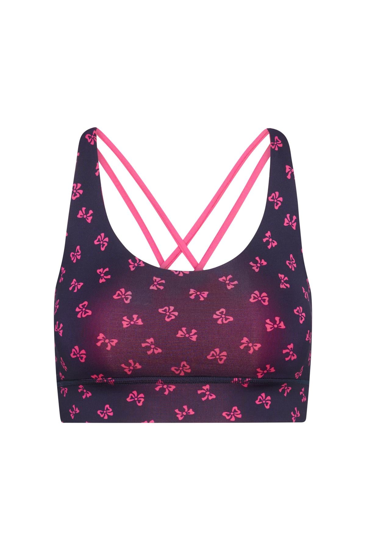 hey-honey-classic-criss-cross-bra-bows-sport-bh image 4