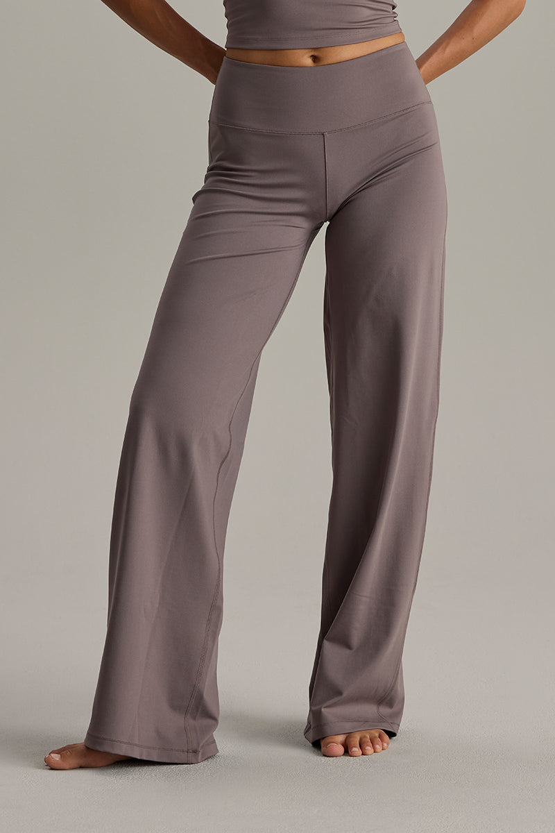 hey-honey-cotton-touch-wide-leggings-taupe-yogahose-weit image 7